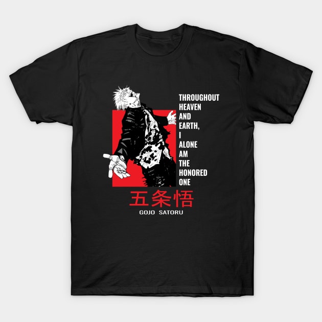 Gojo Satoru T-Shirt by Buggy D Clown